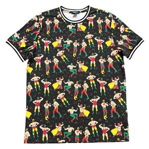 NWT F21 Men Luchador Ringer Tee